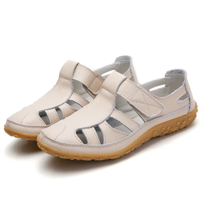 Airfleek Women’s Orthopedic Leather Shoes – Wide Toe Box & Wide Size Comfort Walking Shoes