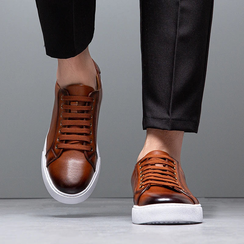 Men’s Comfortable Leather Sneakers