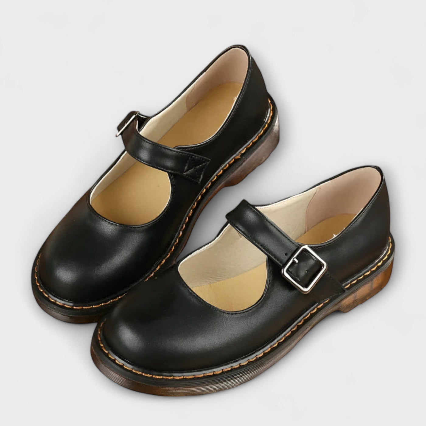Women’s Classic Mary Jane Shoes – Buckle Strap Flats with Comfortable Sole