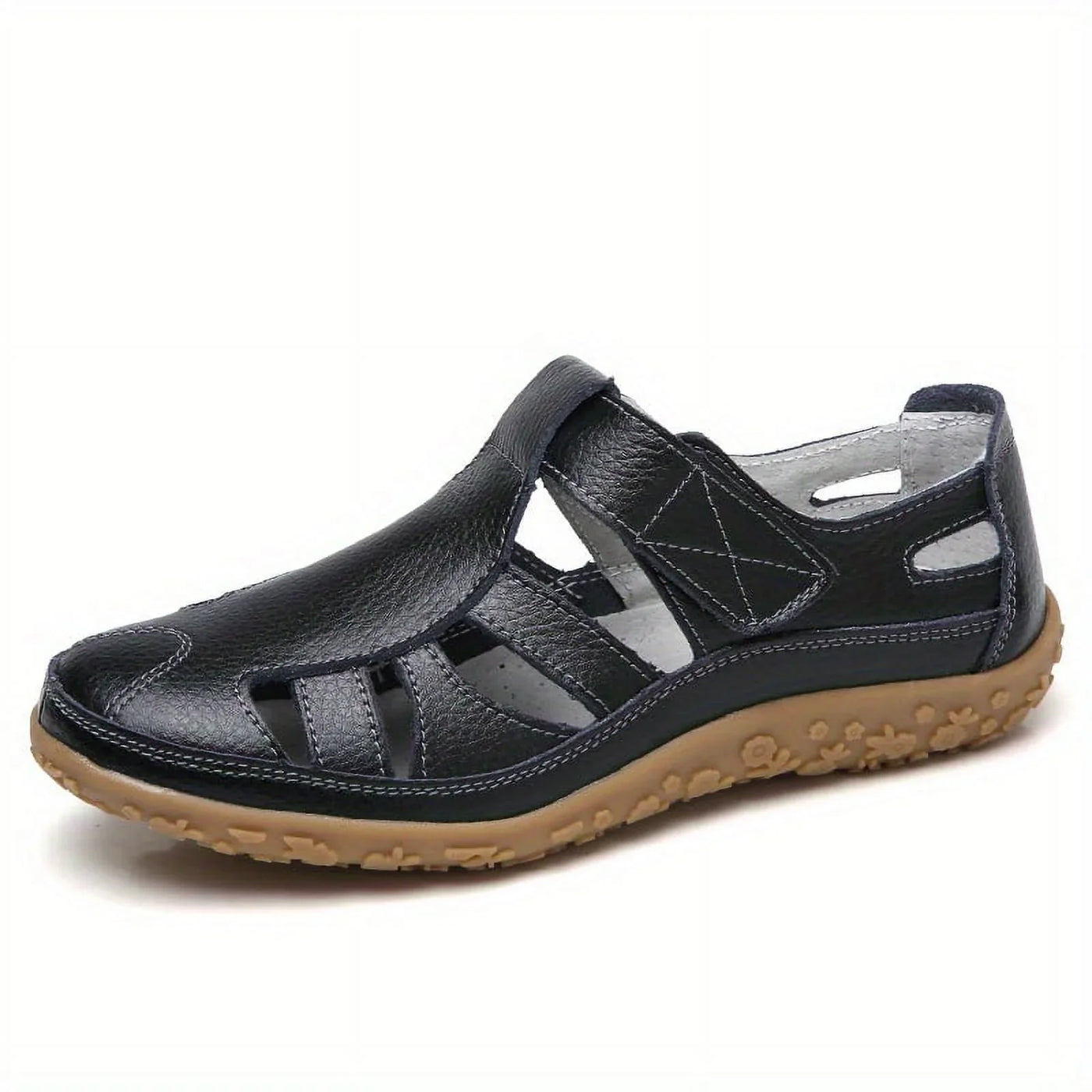 Airfleek Women’s Orthopedic Leather Shoes – Wide Toe Box & Wide Size Comfort Walking Shoes